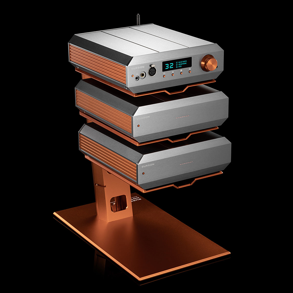 Burson Audio Mothership Equipment Stand - 4 Levels (Copper Gold)