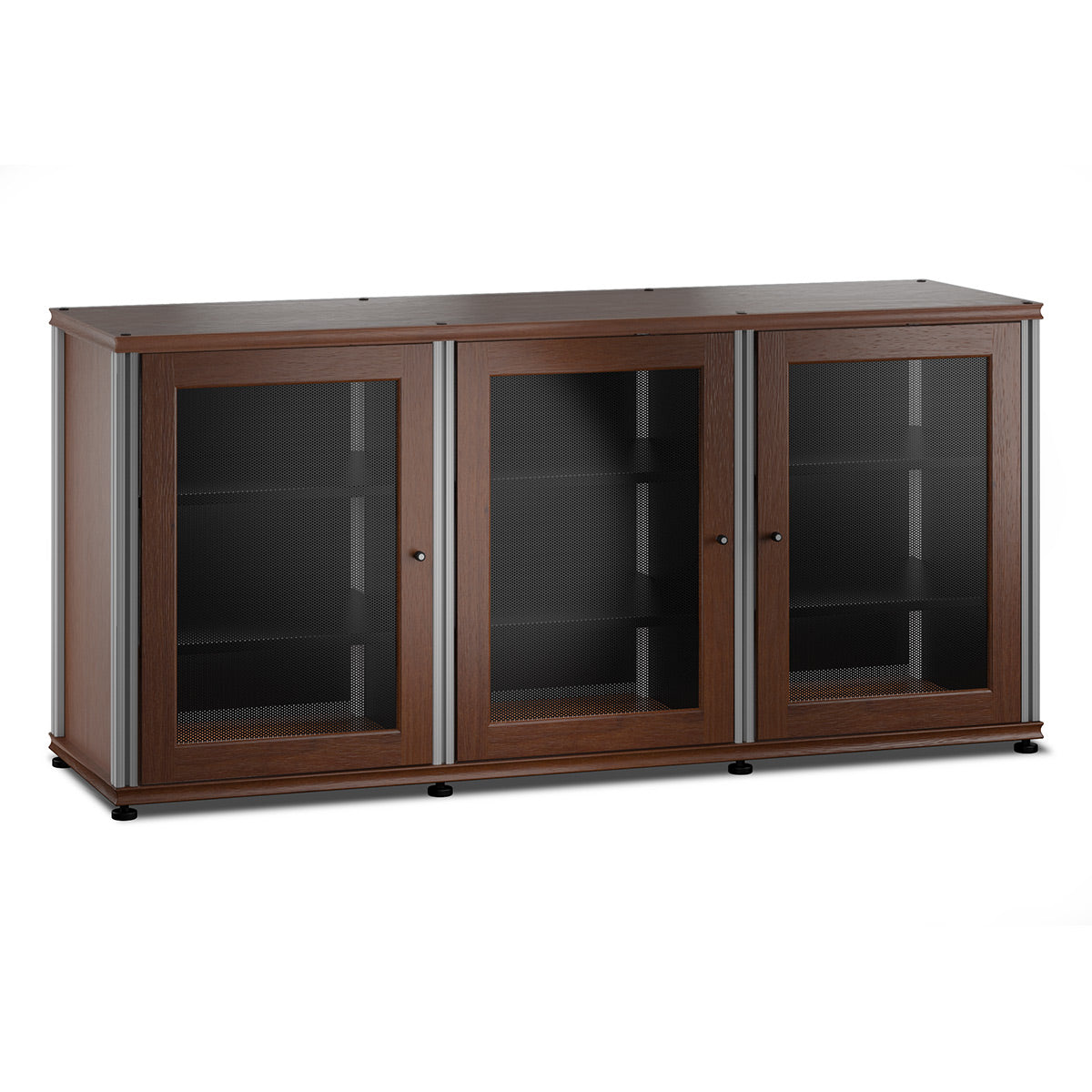 Salamander Designs Synergy 337 Triple Wide AV Cabinet (American Cherry with Aluminum Posts)