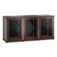 Salamander Designs Synergy 337 Triple Wide AV Cabinet (American Cherry with Aluminum Posts)