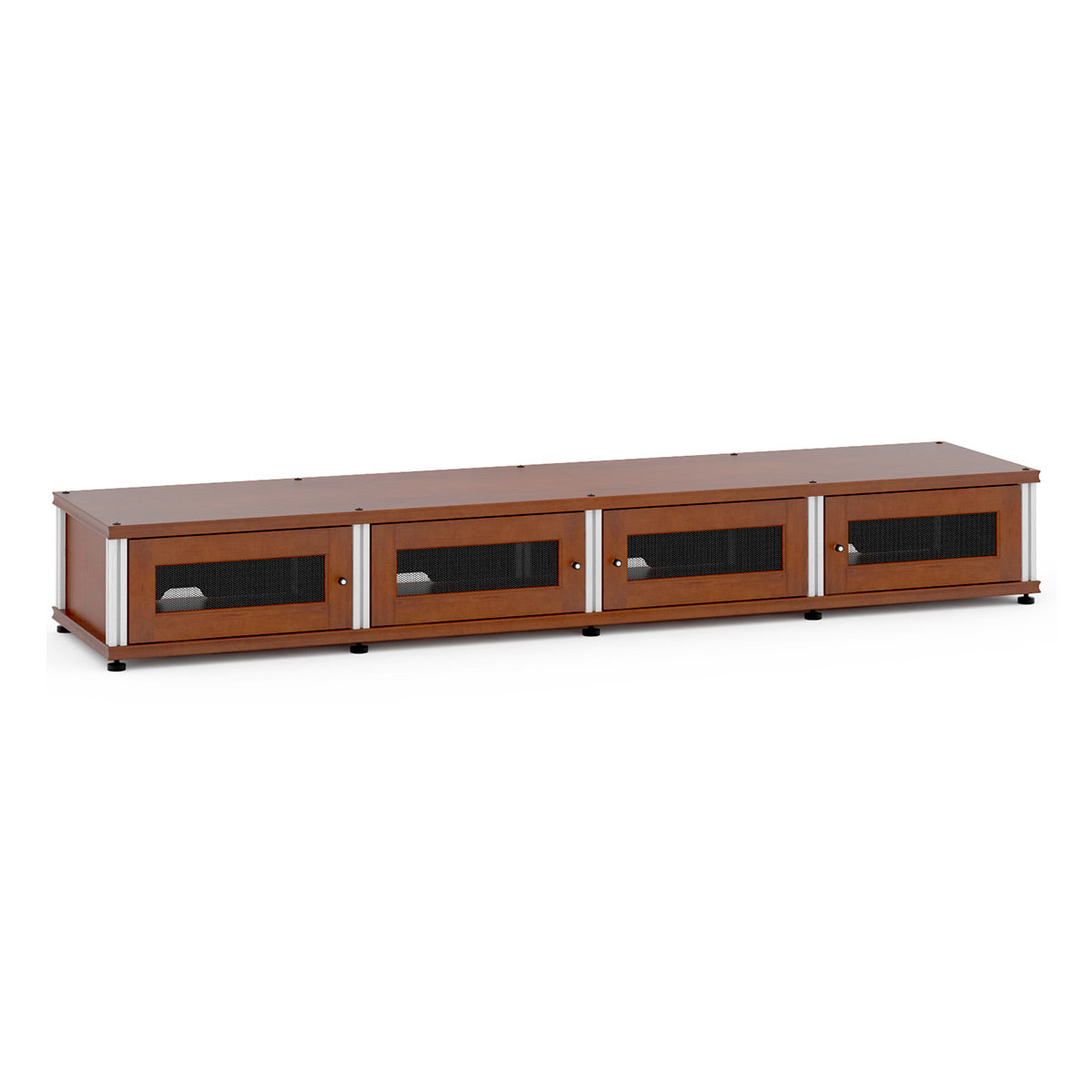 Salamander Designs Synergy 147 Quad AV Cabinet (Cherry with Aluminum Posts)