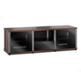 Salamander Synergy 236 Triple AV Cabinet (Black Oak with Black Glass & Aluminum Posts)