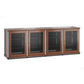 Salamander Designs Synergy 347 Quad AV Cabinet (American Cherry with Aluminum Posts)
