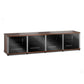 Salamander Designs Synergy 247 Quad AV Cabinet (Cherry with Black Glass Doors & Aluminum Posts)