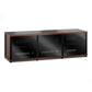 Salamander Designs Synergy 237 Triple AV Cabinet (American Cherry with Black Glass & Black Posts)