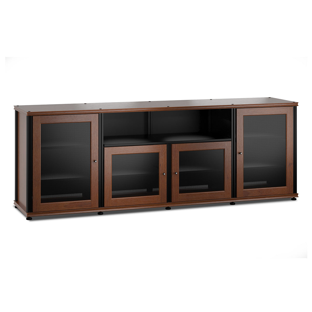 Salamander Designs Synergy 345 Quad AV Cabinet (American Cherry with Black Posts)