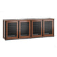 Salamander Designs Synergy 347 Quad AV Cabinet (American Cherry with Black Posts)