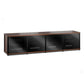 Salamander Designs Synergy 247 Quad AV Cabinet (Cherry with Black Glass Doors & Black Posts)