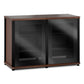 Salamander Designs Synergy 323 Twin AV Cabinet (American Cherry with Black Glass & Black Posts)