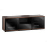 Salamander Synergy 236 Triple AV Cabinet (Black Oak with Black Glass & Aluminum Posts)