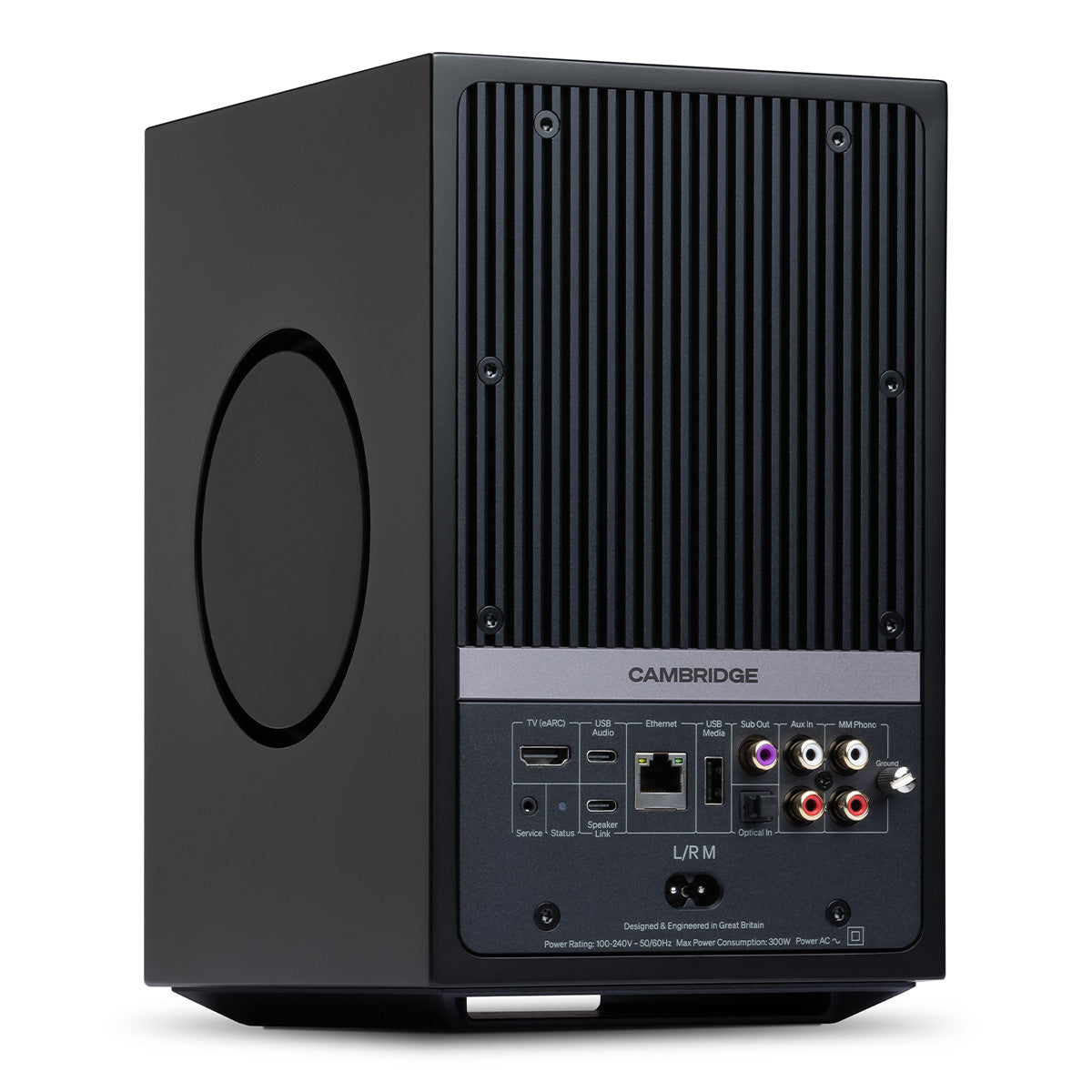 Cambridge Audio L/R M Compact Wireless Active Stereo Speakers - Pair (Black)