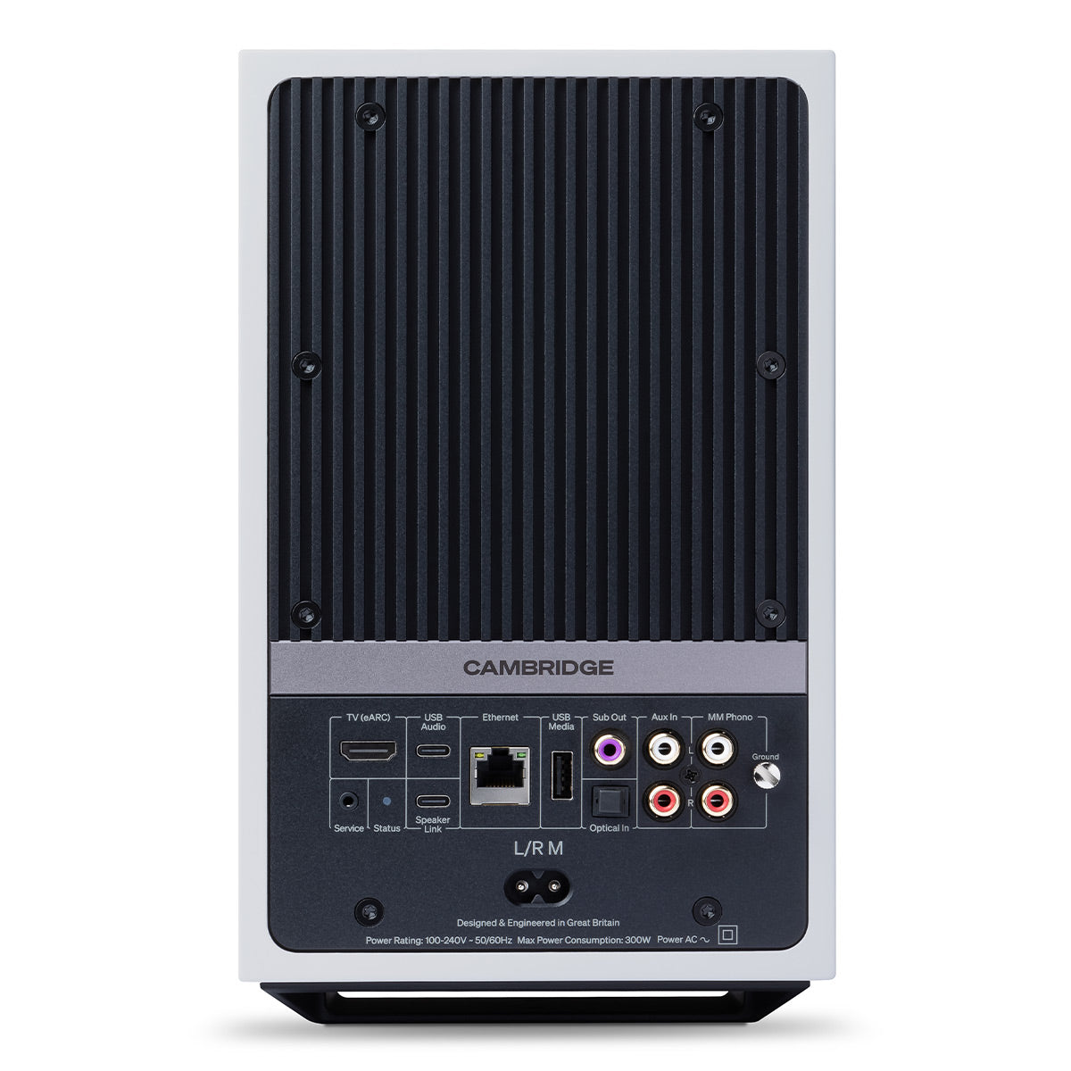 Cambridge Audio L/R M Compact Wireless Active Stereo Speakers - Pair (White)