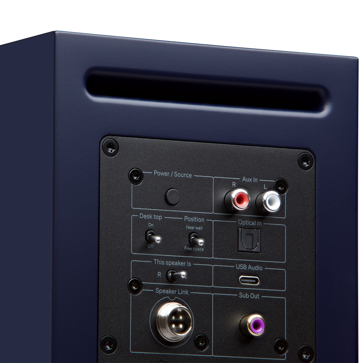Cambridge Audio L/R S Ultra Compact Wireless Active Stereo Speakers - Pair (Blue)