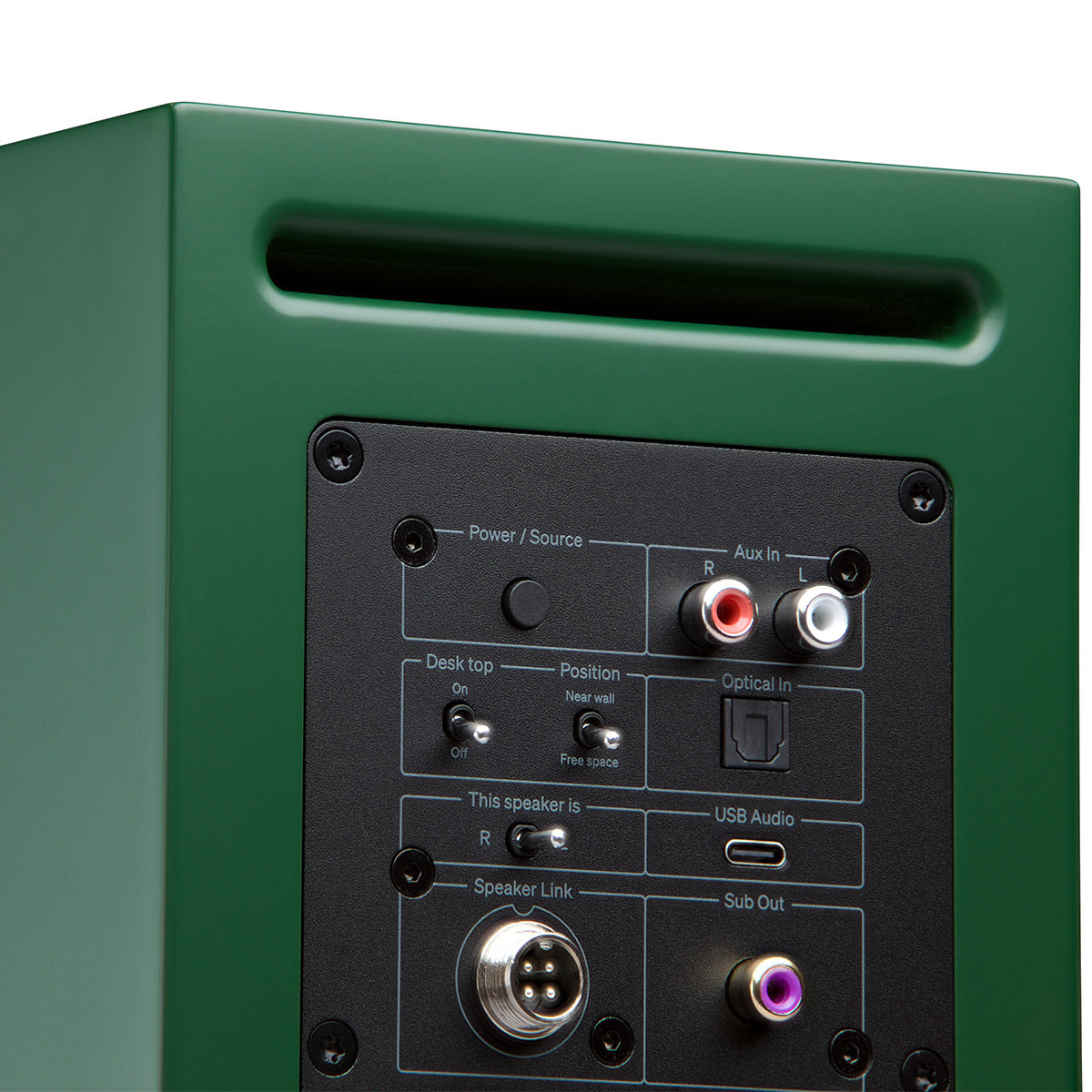 Cambridge Audio L/R S Ultra Compact Wireless Active Stereo Speakers - Pair (Green)