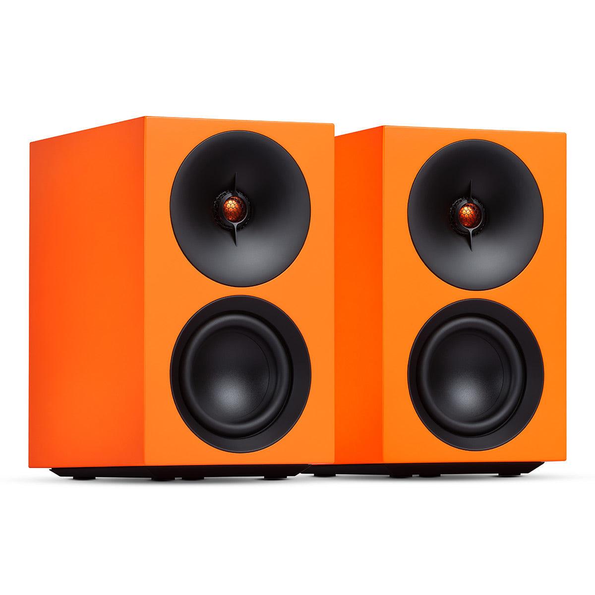 Cambridge Audio L/R S Ultra Compact Wireless Active Stereo Speakers - Pair (Orange)