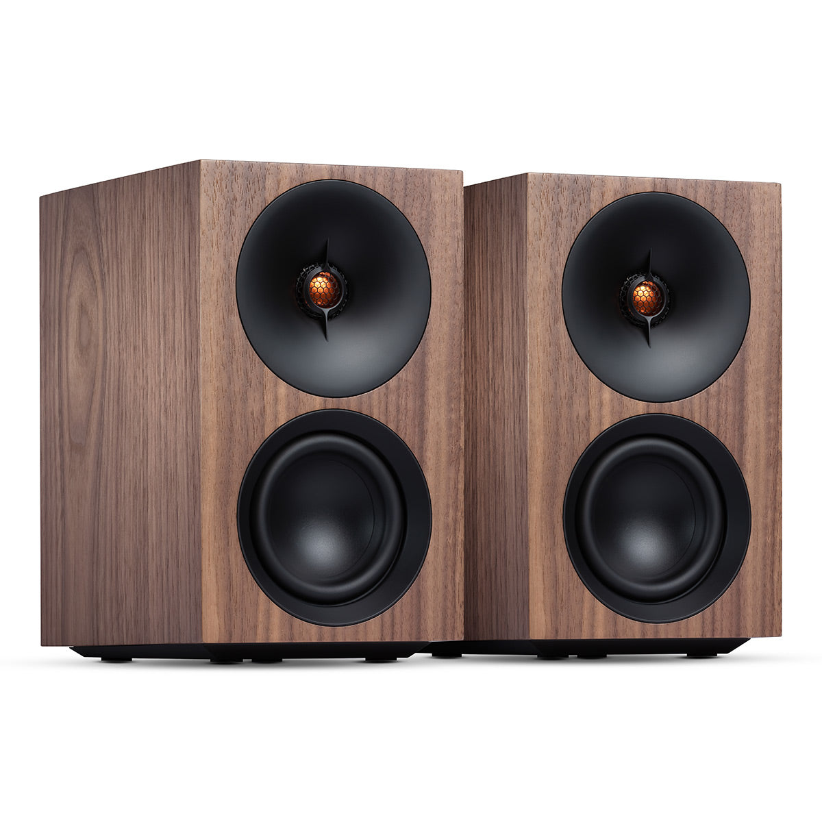 Cambridge Audio L/R S Ultra Compact Wireless Active Stereo Speakers - Pair (Walnut)