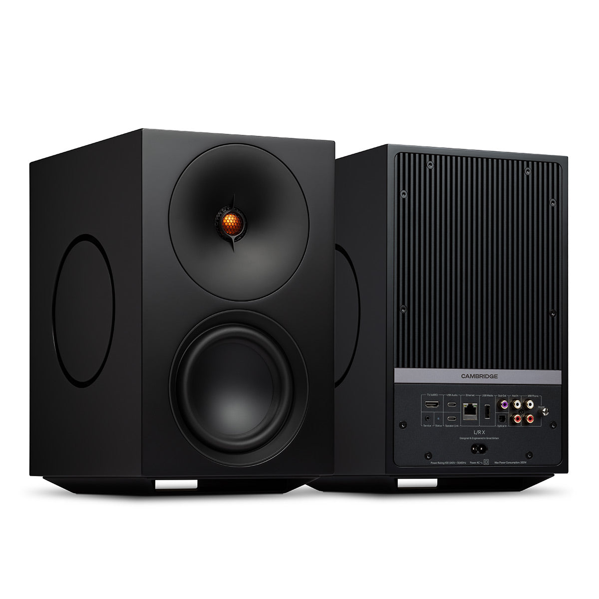 Cambridge Audio L/R X Wireless Active Stereo Speakers - Pair (Black)