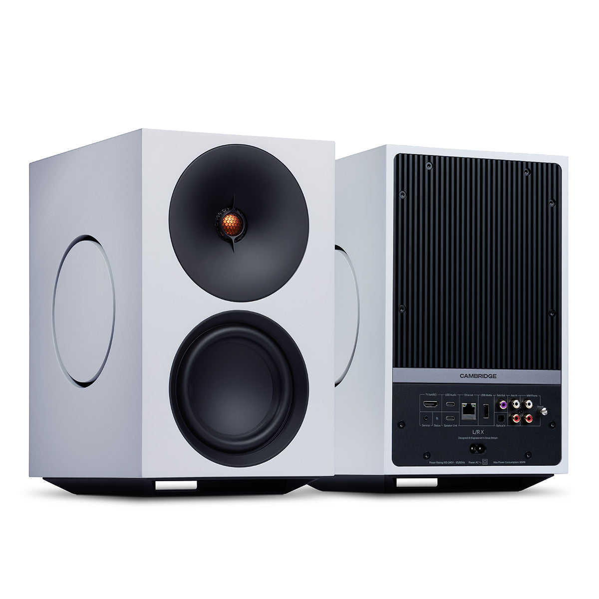 Cambridge Audio L/R X Wireless Active Stereo Speakers - Pair (White)