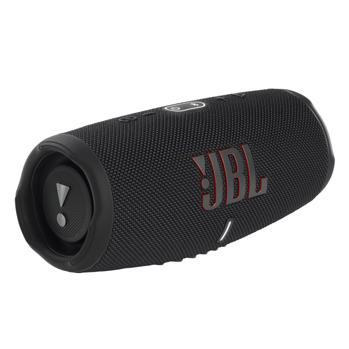 JBL Spinner BT Semi-Automatic Bluetooth Turntable (Black/Orange) with Charge 5 Portable Bluetooth Speaker (Black)