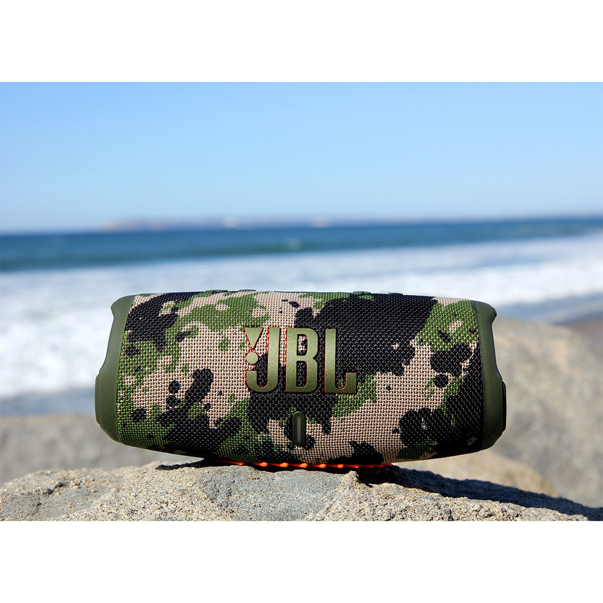 JBL Charge 5 Portable Waterproof Bluetooth Speaker with Powerbank - Pair (Black/Camo)