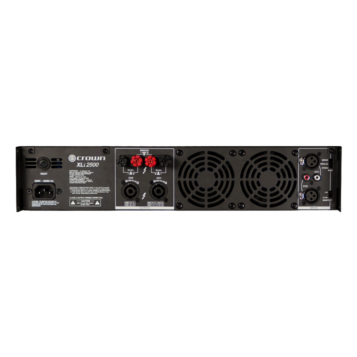 Crown XLi 2500 2 x 750W Power Amplifier