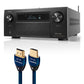 Denon AVR-A1H 15.4 Channel 8K Receiver with AudioQuest SKY 3m HDMI Cable