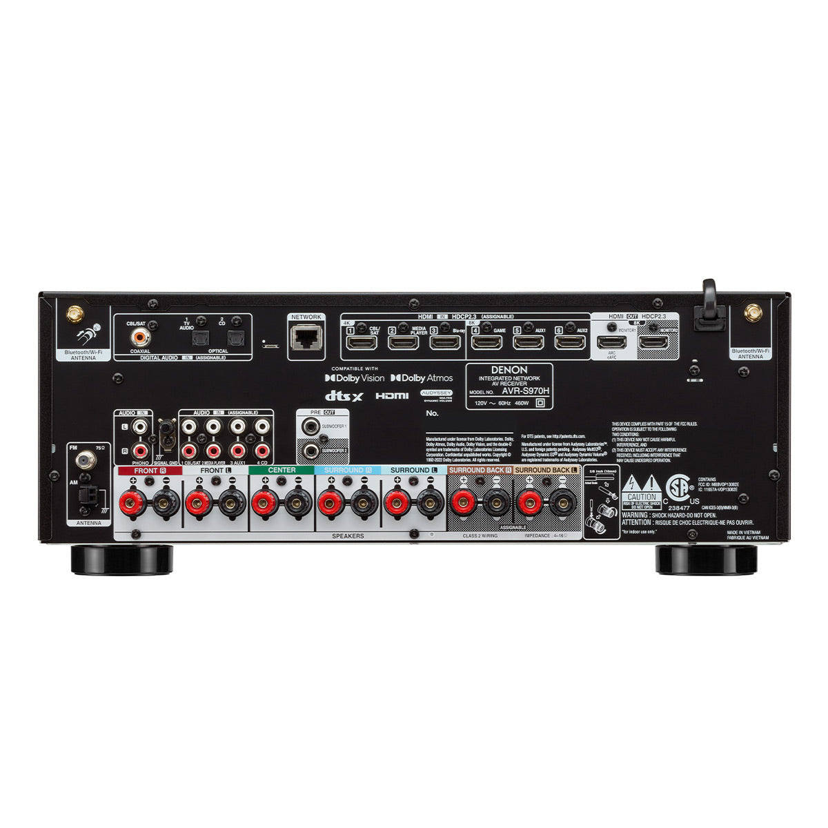 Denon AVR-S970H 7.2 Channel 8K Receiver with AudioQuest SKY 3m HDMI Cable