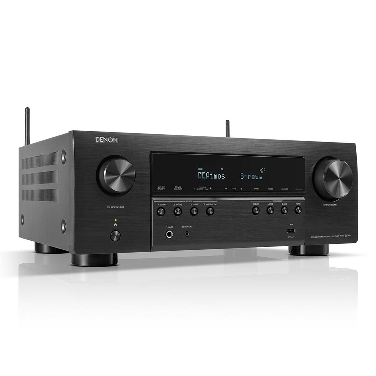 Denon AVR-S970H 7.2 Channel 8K Receiver with AudioQuest SKY 3m HDMI Cable