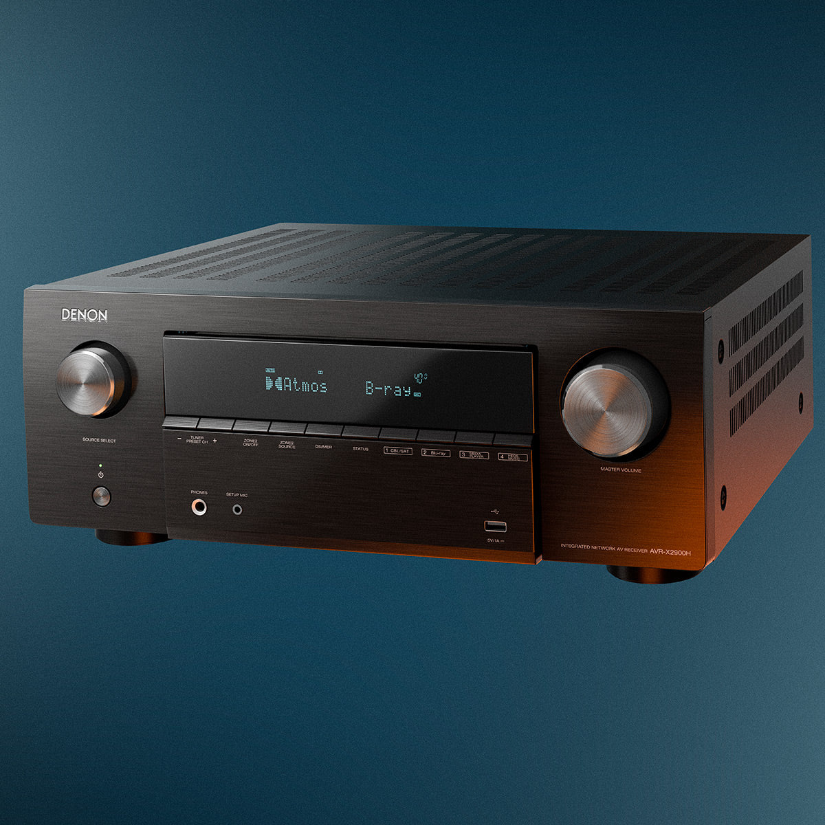 Denon AVR-X2900H 7.2 Channel 8K Home Theater Receiver with Dolby Atmos & HEOS Built-In