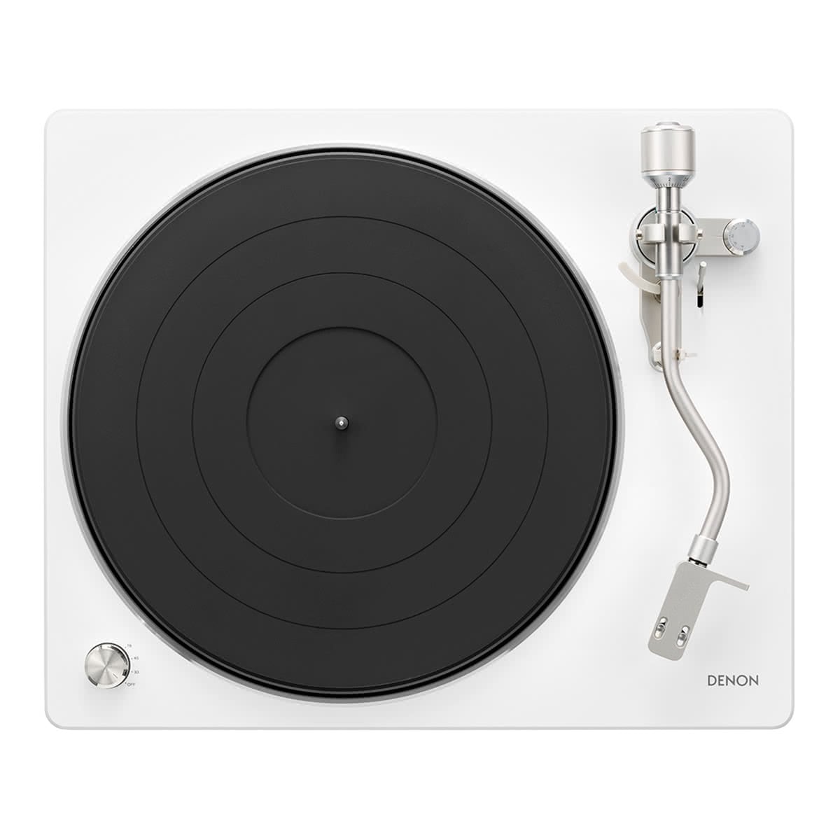 Denon Hi-Fi Turntable with Speed Auto Sensor (White)