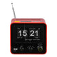 ELAC RD100 Radio Alarm Clock and Bluetooth Speaker (Red)