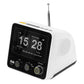 ELAC RD100 Radio Alarm Clock and Bluetooth Speaker (White)