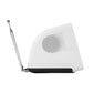 ELAC RD100 Radio Alarm Clock and Bluetooth Speaker (White)