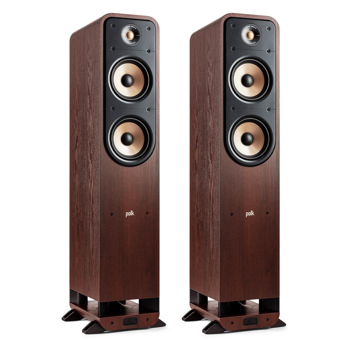 Polk Audio Signature Elite ES55 Hi-Fi Home Theater Floorstanding Speakers - Pair (Walnut)