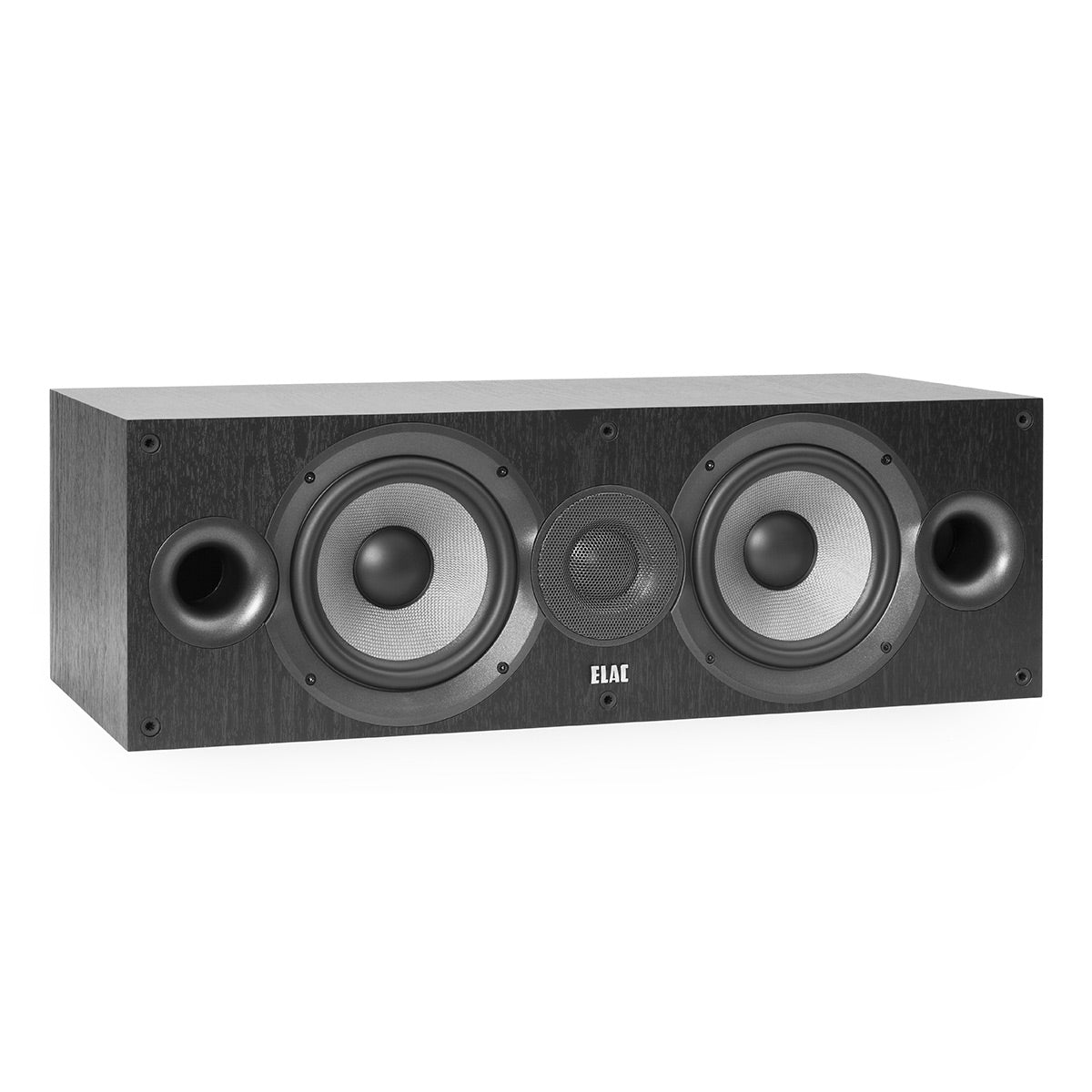 ELAC C6.2 Debut 2.0 Center Channel Speaker (Black Ash Vinyl)
