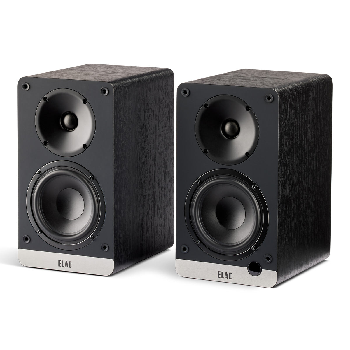 Elac DCB41 4.5 Inch Powered Bookshelf Speaker - Pair (Black)