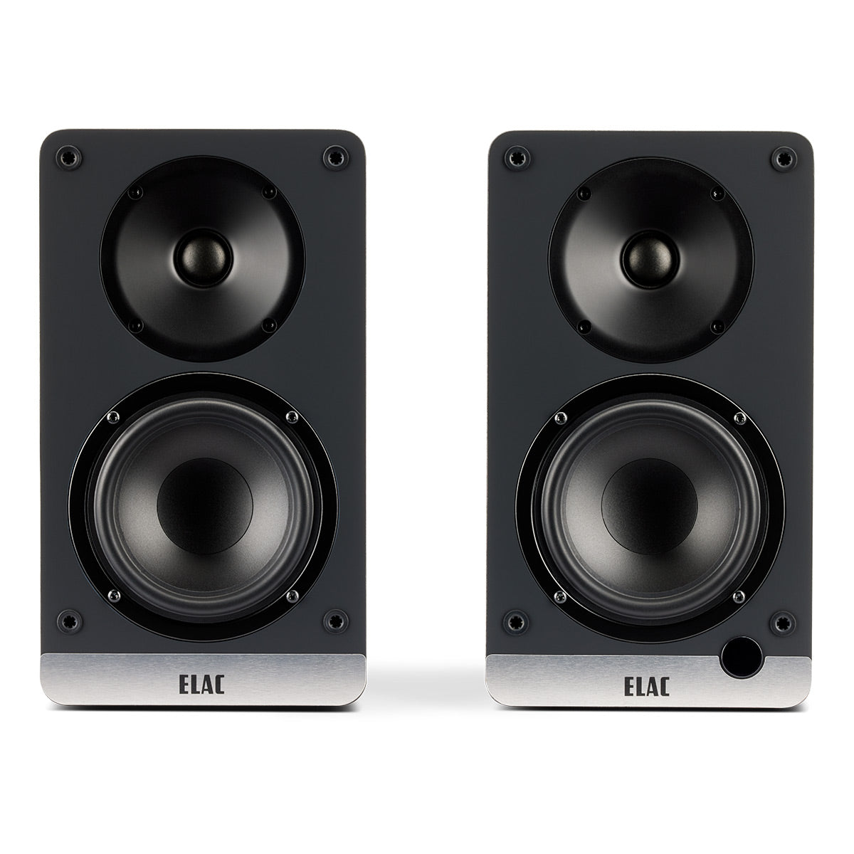 Elac DCB41 4.5 Inch Powered Bookshelf Speaker - Pair (Black)