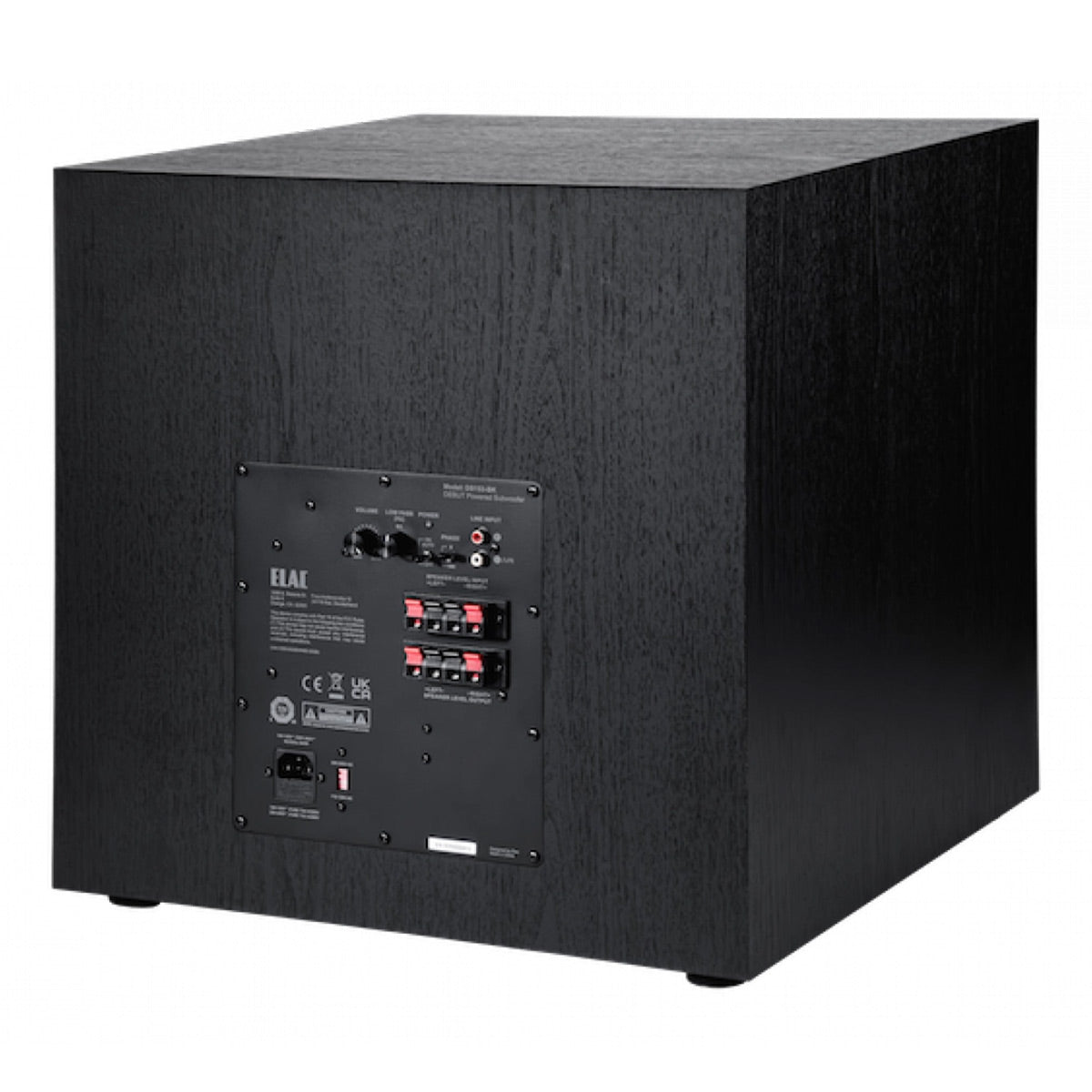 ELAC DS153 Debut 3.0 Series 15 Inch 300W Powered Subwoofer (Black)
