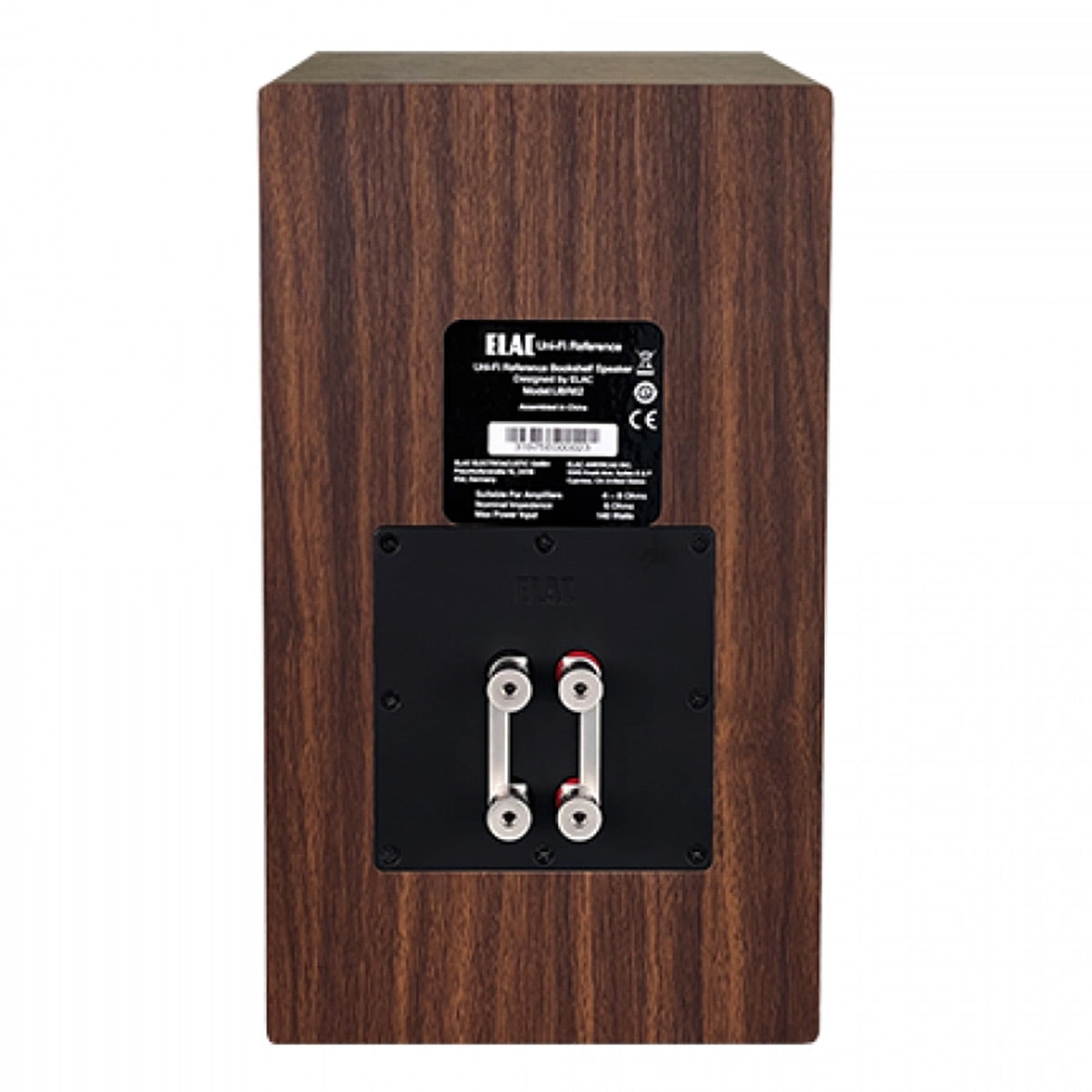 ELAC UBR62 6.5 Inch Bookshelf Speakers - Pair (Walnut/Black)