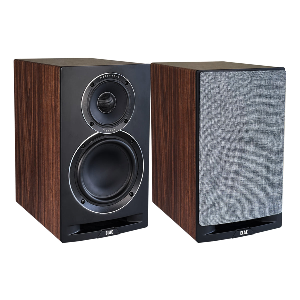 ELAC UBR62 6.5 Inch Bookshelf Speakers - Pair (Walnut/Black)