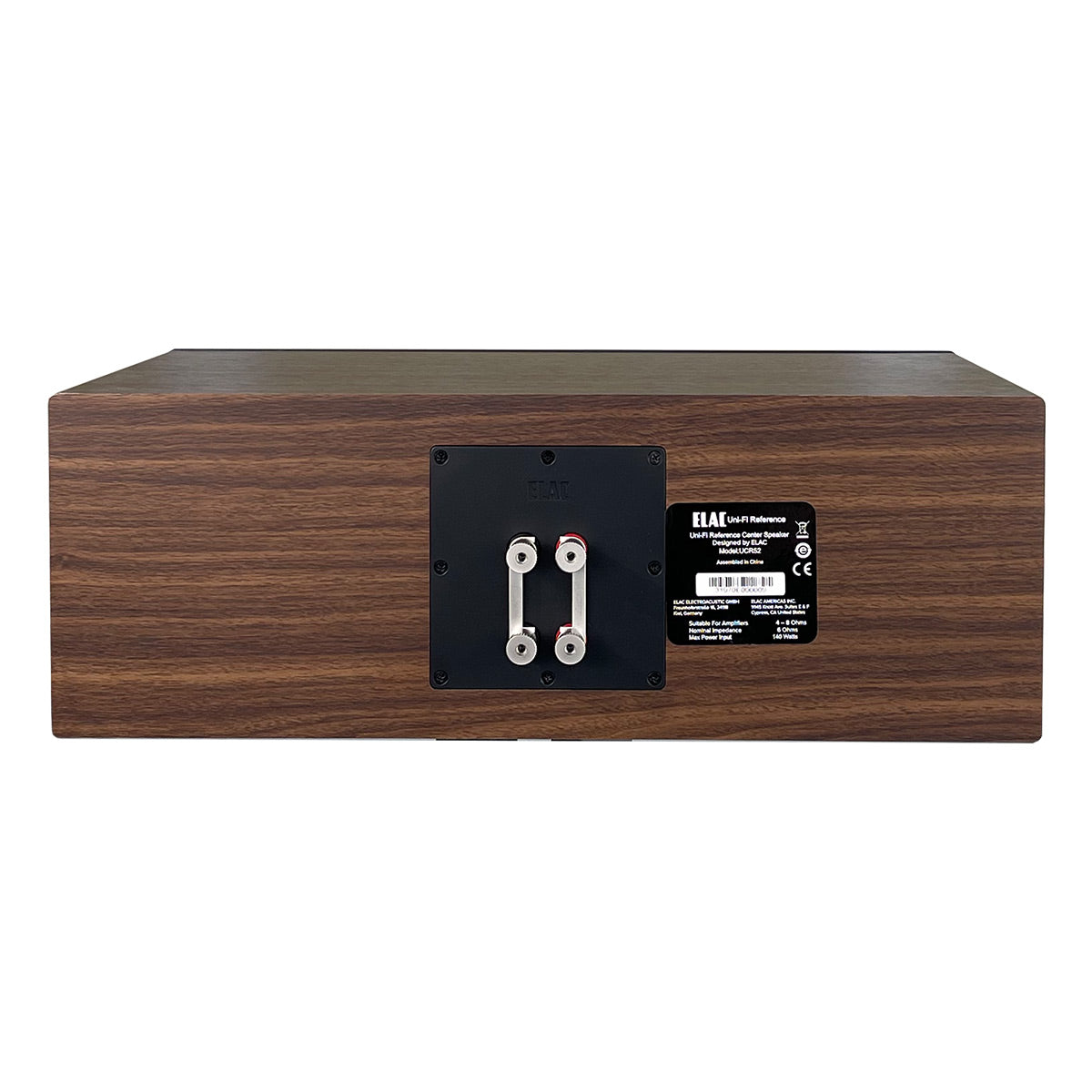 ELAC UCR52 5.25 Inch Center Speaker - Each (Walnut/Black)