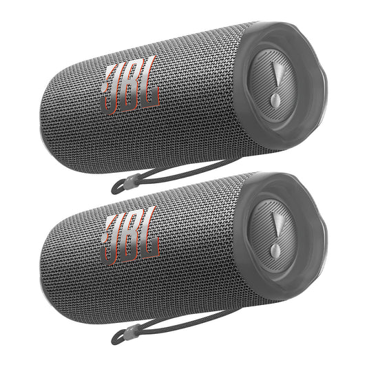 JBL Flip 6 Waterproof Portable Bluetooth Speaker - Pair (Gray)