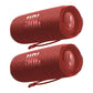 JBL Flip 6 Waterproof Portable Bluetooth Speaker - Pair (Red)