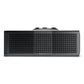 Dark gray wireless speaker with a perforated metal grille and Dolby Atmos branding