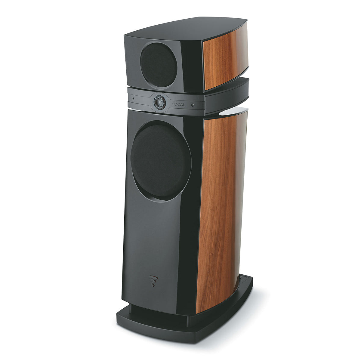 Focal Scala Utopia Evo M 3-Way Floorstanding Speaker - Each (Walnut / Gloss Black)