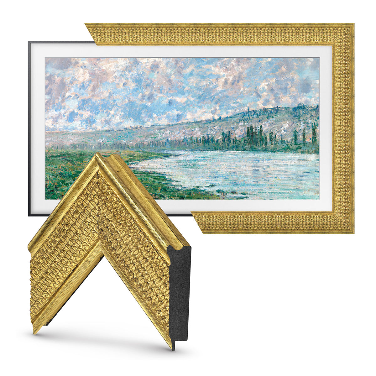 Deco TV Frames 65" Frame for Samsung The Frame TV 2021-2024 (Gatsby Gold)