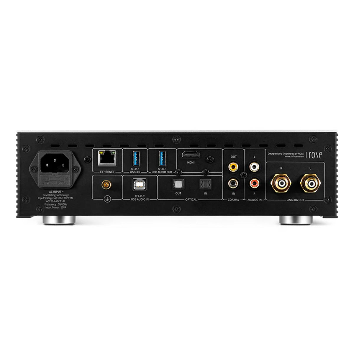 HiFi Rose RS250A Wireless Network Streamer with Built-In ESS DAC (Black)