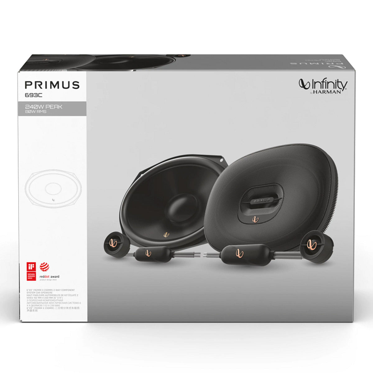Infinity PR693C 6x9 Inch 2 Way Car Speaker System