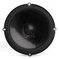 Black coaxial car speaker with a central tweeter and four mounting tabs