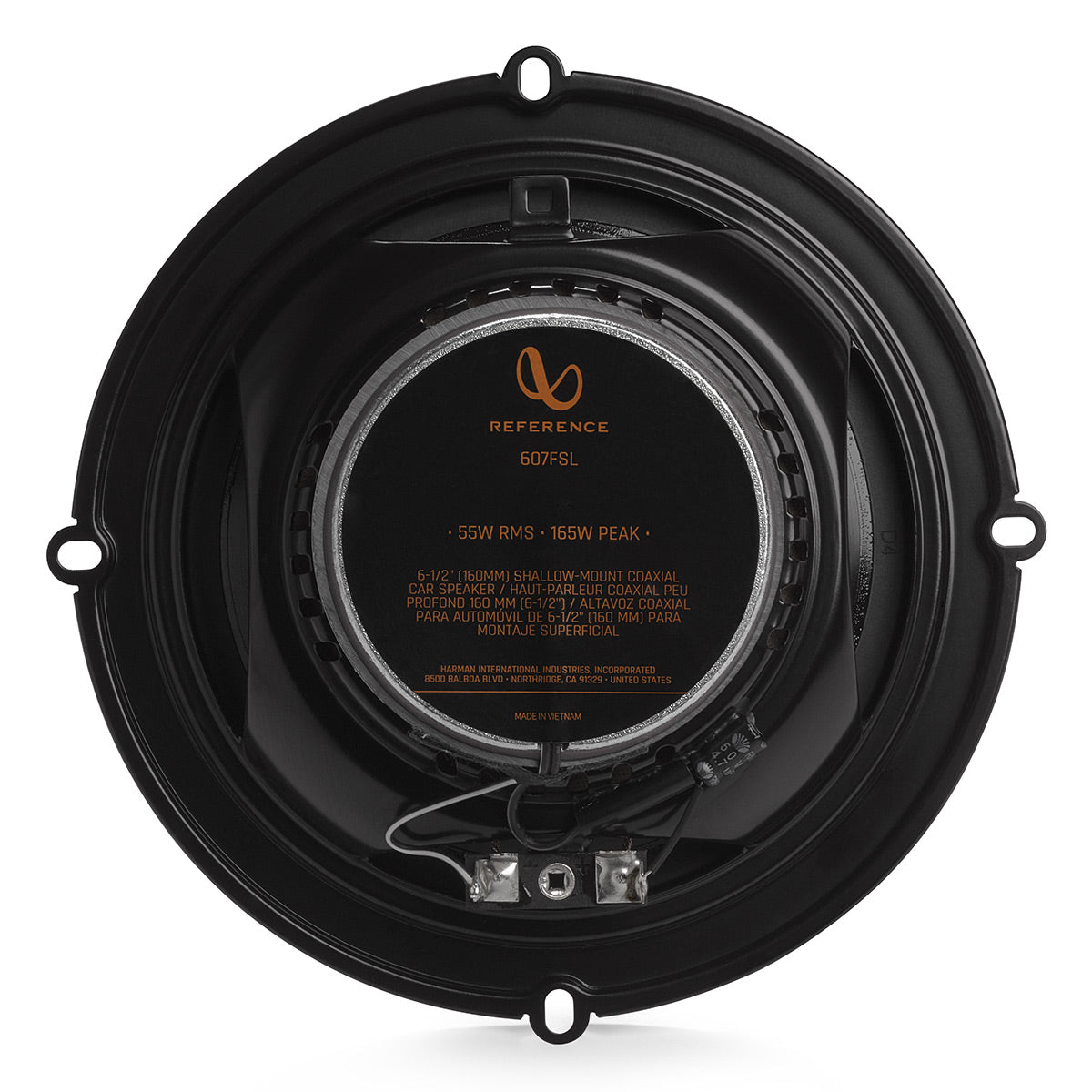 Infinity REF607FSL Shallow Mount 6.5 Inch 2 Way Coaxial Car Speakers - Pair