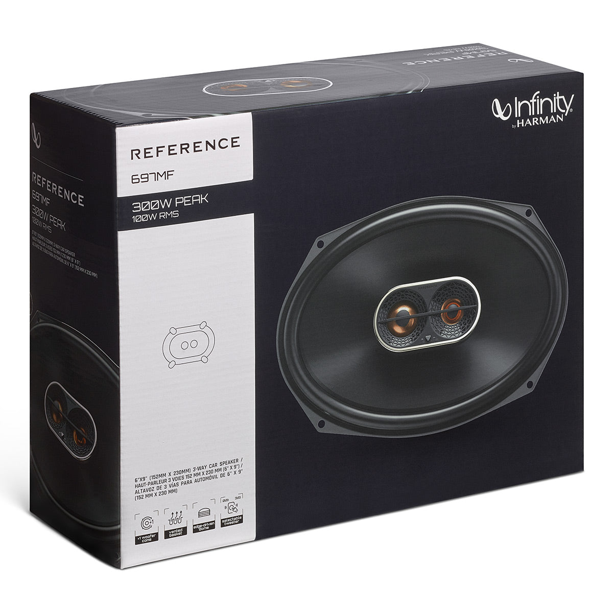 Infinity REF697MF 6x9 Inch 3 Way Car Speakers - Pair